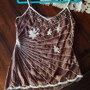 Asymmetrical Beaded Top